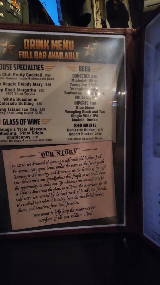 Cafe B-29 Menu image 1